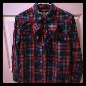 California Dream R.T.W shirt in navy and red